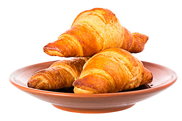 Image showing Fresh Croissants.