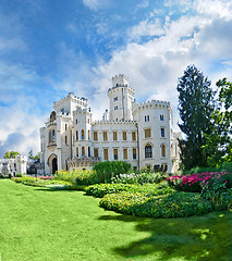 Image showing Hluboka nad Vltavou castle