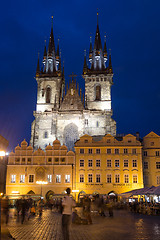 Image showing Church of Our Lady before Tyn is a gothic church in Old Town of 