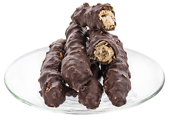 Image showing homemade cookies with chocolate