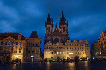 Image showing Church of Our Lady before Tyn is a gothic church in Old Town of 