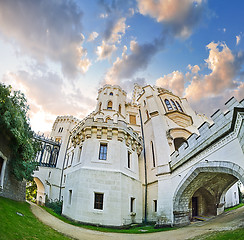 Image showing fragment of Hluboka nad Vltavou castle