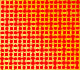 Image showing pattern from red shapes like laces