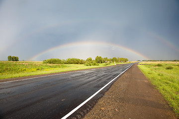 Image showing Road to the rainbow