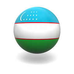 Image showing Uzbek flag