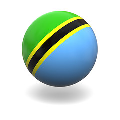 Image showing Tanzanian flag