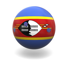 Image showing Swaziland flag