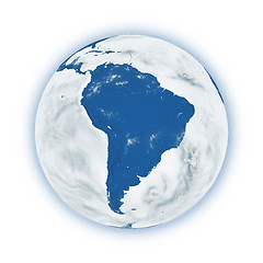 Image showing South America on planet Earth