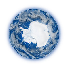 Image showing Antarctica on planet Earth