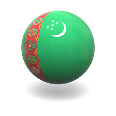 Image showing Turkmenistan flag