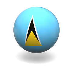 Image showing Saint Lucia flag