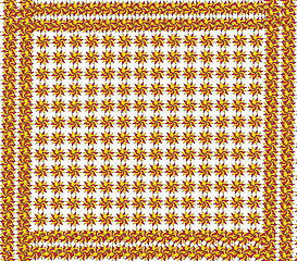 Image showing texture from red and yellow figures with frame