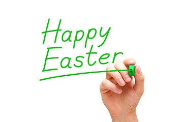 Image showing Happy Easter Green Marker