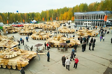 Image showing Military technics exposition