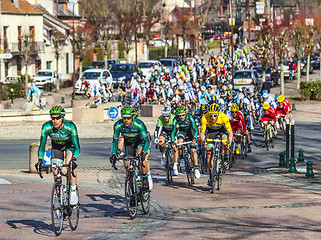 Image showing Paris Nice 2013 Cylcing Rrace- Stage 1 in Nemours