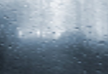 Image showing Wet window. Vector gradient mesh