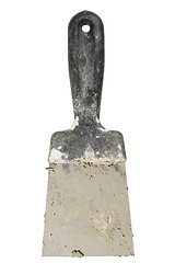 Image showing Dirty scraper on white