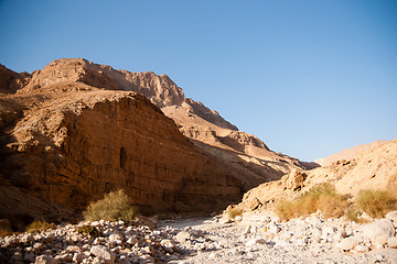 Image showing Mountains in stone desert nead Dead Sea