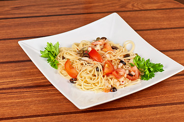 Image showing Pasta with vegetable