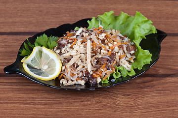 Image showing Fresh funchozy salad