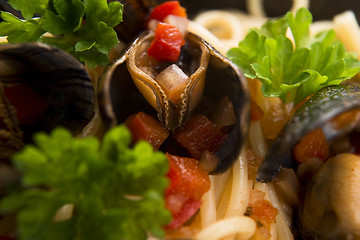 Image showing Clams in tomato sauce 