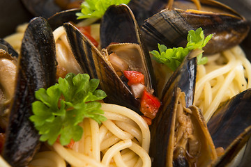 Image showing Clams in tomato sauce 