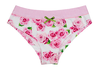 Image showing women's panties with floral pattern