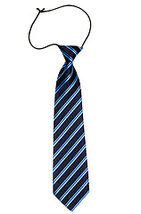 Image showing Stylish striped tie with an elastic band