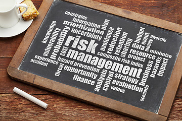 Image showing risk management word cloud