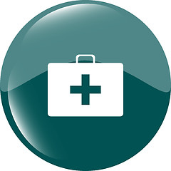 Image showing Doctor Bag Health Medical Icon Isolated on white