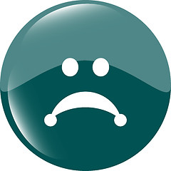 Image showing Sad icon (button) isolated on white background