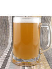 Image showing glass of light beer