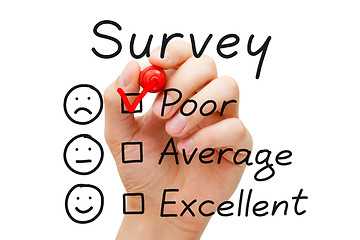 Image showing Survey Poor Evaluation