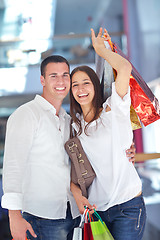 Image showing happy young couple in shopping