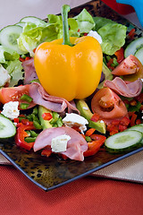 Image showing Smoked beef salad