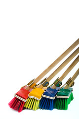 Image showing Brooms