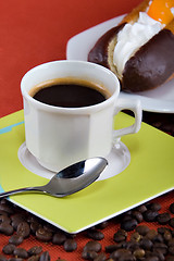 Image showing Coffee and donuts