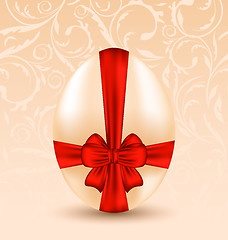 Image showing Easter celebration background with traditional egg