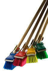 Image showing Brooms