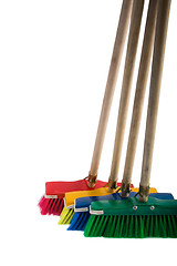 Image showing Brooms