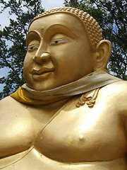 Image showing Big chinese Buddha (detail)