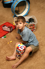 Image showing Kid playing