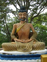 Image showing Buddhist monk sculpture