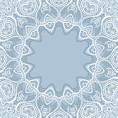 Image showing Lace background. Mandala.