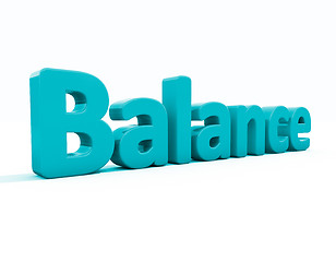 Image showing 3d word balance