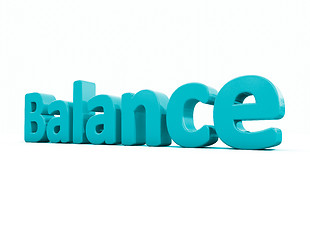 Image showing 3d word balance