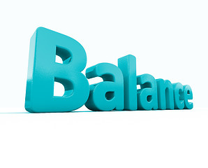Image showing 3d word balance