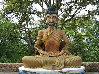 Image showing Monk praying