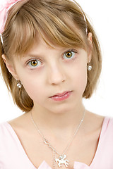 Image showing Studio portrait of young beautiful girl