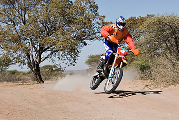 Image showing Bike desert race